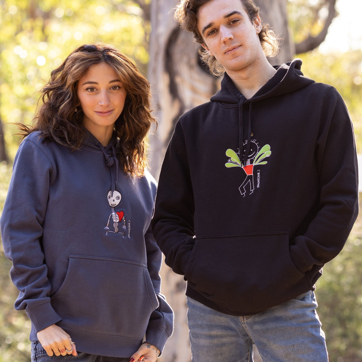 Unisex Embroidered Hoodies | Unique Designs daniel(ink.) by Daniel Pavlovic